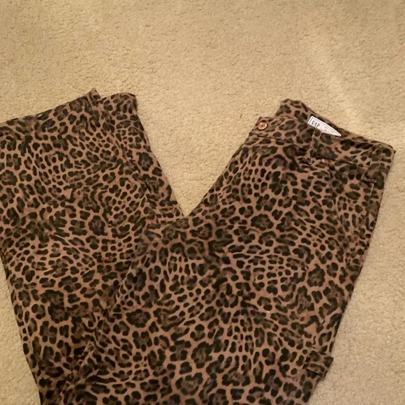 Gap Animal Print Carpenter Pants. Sz. 12 Long - Picture 4 of 4